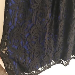 INC lace, sleeveless cocktail dress.